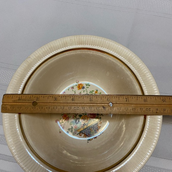 Salem China “Bird of Paradise” Vintage serving bowl 23K gold trim - Picture 7 of 8